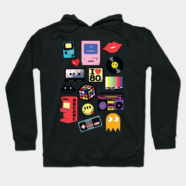 I love the 80's Hoodie by saif